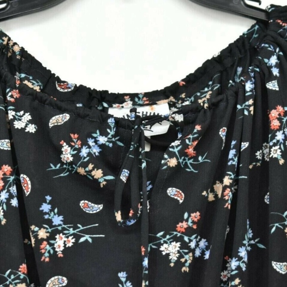 Vintage Sunshine Alley Paisley Print Midi Dress Size 6 Edgy Grunge Boho Flowy - Picture 4 of 8